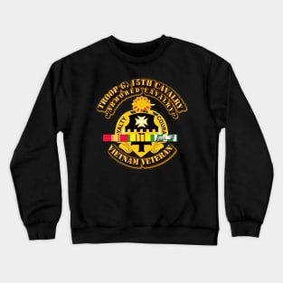 Troop G, 5th Cavalry (Armored Cavalry) w SVC Ribbons Crewneck Sweatshirt